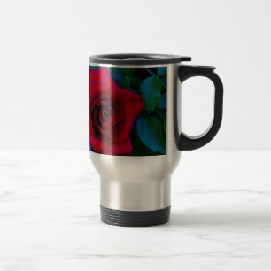 Taza De Viaje Roses rojos con tonos azules