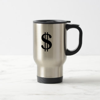 Taza De Viaje Rótulo de dólar