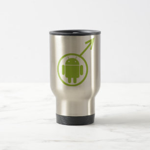 Taza De Viaje (Rótulo/símbolo) Bugdroid androide masculino