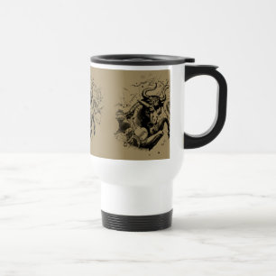 Taza De Viaje Rótulo Taurus Constellation Hevelius alrededor de