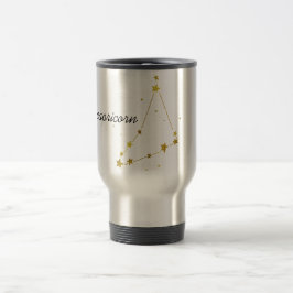 Taza De Viaje Rótulo Zodiaco Capricornio Café Mug