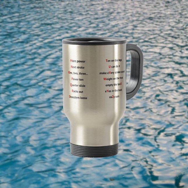 Taza De Viaje Rowers Alphabet divertido A a Z (Subido por el creador)