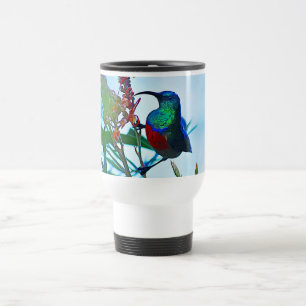 Taza De Viaje Rubí del colibrí throated