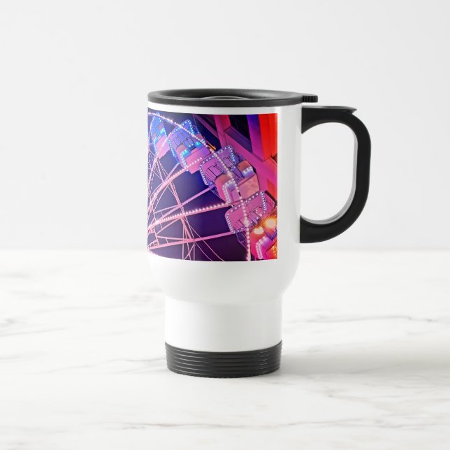 Taza De Viaje Rueda de la fortuna azul y roja (Derecha)