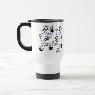 Taza De Viaje Ruegue la púrpura del odio lejos