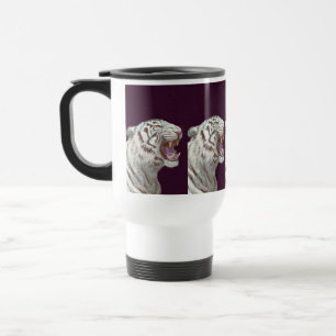 Taza De Viaje Rugido de Tigre Blanco