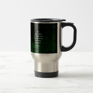 Taza De Viaje Rumi Inspirador tiene una cita de fe