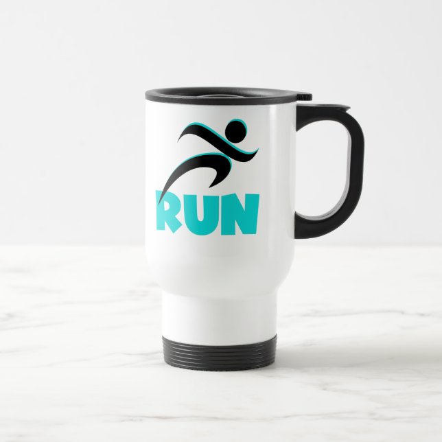 Taza De Viaje RUN Aqua (Derecha)