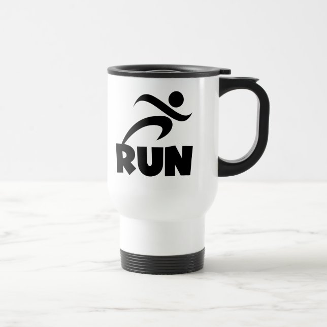 Taza De Viaje RUN Black (Derecha)