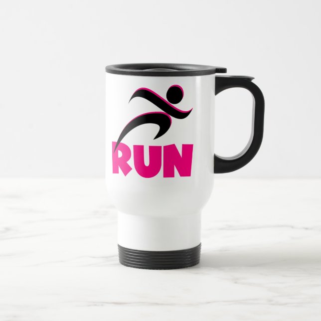 Taza De Viaje RUN Pink (Derecha)