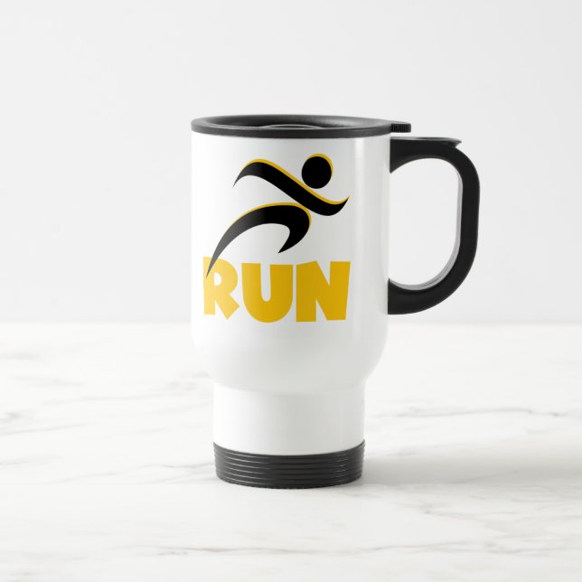 Taza De Viaje RUN Yellow (Derecha)