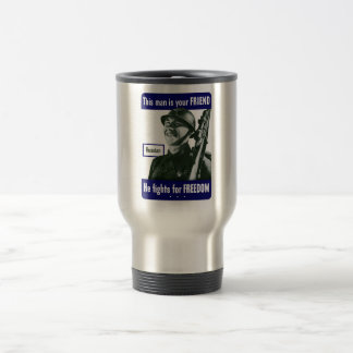Taza De Viaje Ruso -- Este hombre es su amigo
