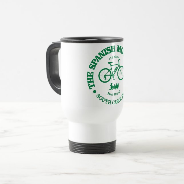 Taza De Viaje Ruta española del Moss (ciclismo) (Anverso izquierdo)