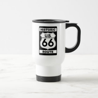 Taza De Viaje Ruta Histórica 66 Blanco