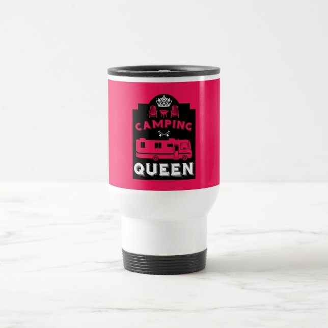 Taza De Viaje RV Camping Queen USA (Centro)