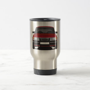 Taza De Viaje Saab 900 turbo (rojo)