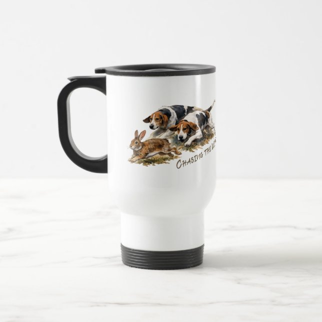 Taza De Viaje Sabuesos y liebre  (Izquierda)