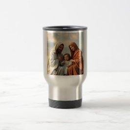Taza De Viaje Sagrada Familia Jesús María y José Steel Mug
