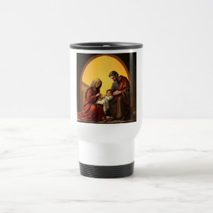 Taza De Viaje Sagrada Familia, Niño Jesús María y Joseph Travel