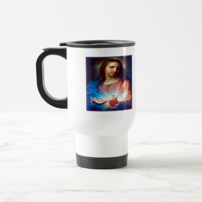 Taza De Viaje Sagrado Corazón de Jesús (Izquierda)