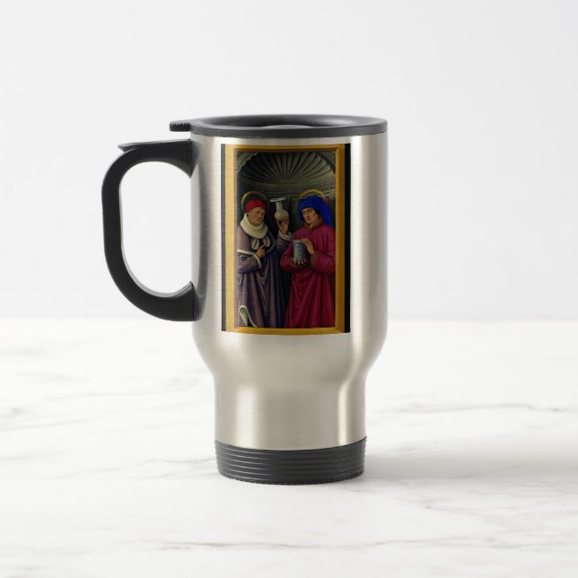 Taza De Viaje Saints Cosmas and Damian de Jean Bourdichon (Izquierda)