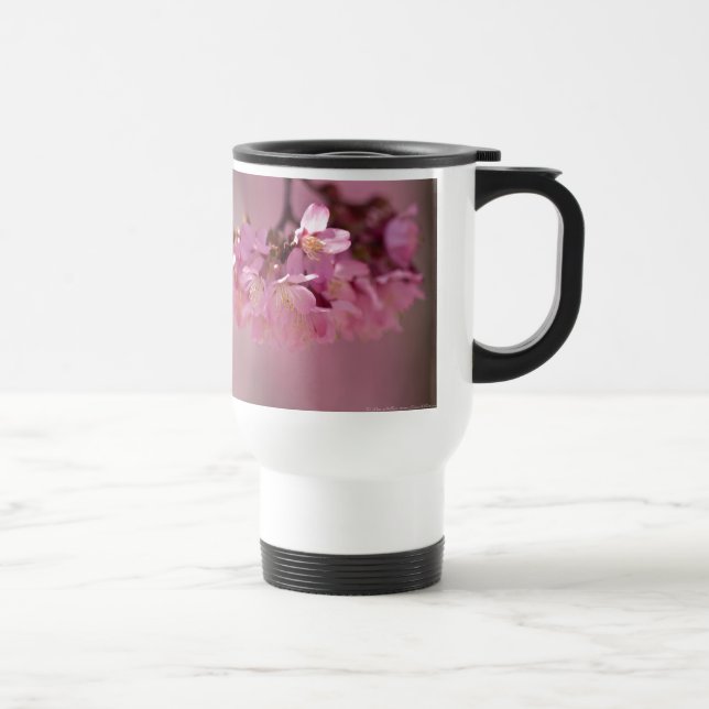 Taza De Viaje Sakura cerezo florecimiento Delicado Bouquet Rosa (Derecha)