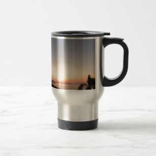Taza De Viaje Salida del sol de la impresión
