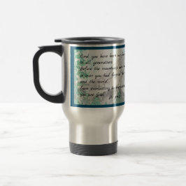 Taza De Viaje Salmo 90 Watercolor Mountain Travel Mug