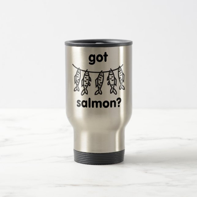 Taza De Viaje salmones conseguidos (Centro)