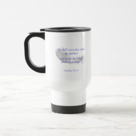 Taza De Viaje Salmos 91:4 Con sus plumas te cubrirá