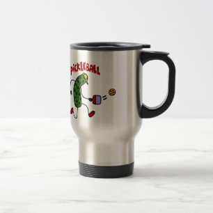 Taza De Viaje Salmuera divertida que juega diseño de la acción