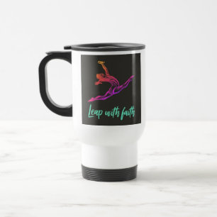 Taza De Viaje "Salto con fe" café de viaje Mug