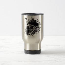 Taza De Viaje Salto del Grunge del motocrós
