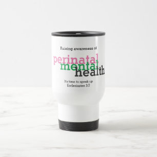 Taza De Viaje SALUD MENTAL PERINATAL Conciencia Personalizable