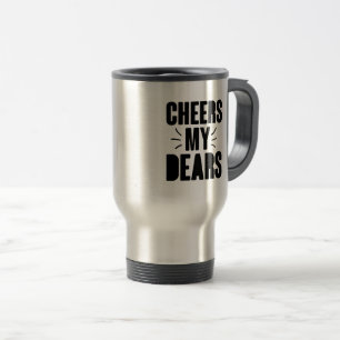 Taza De Viaje Saludos mi querido diseño de tipografía dibujado a