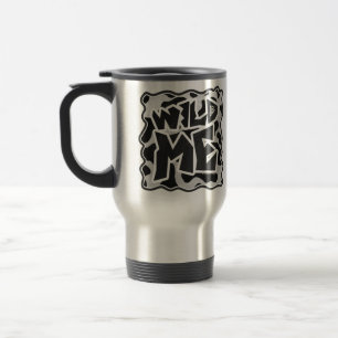 Taza De Viaje Salvaje de vaca negro y blanco
