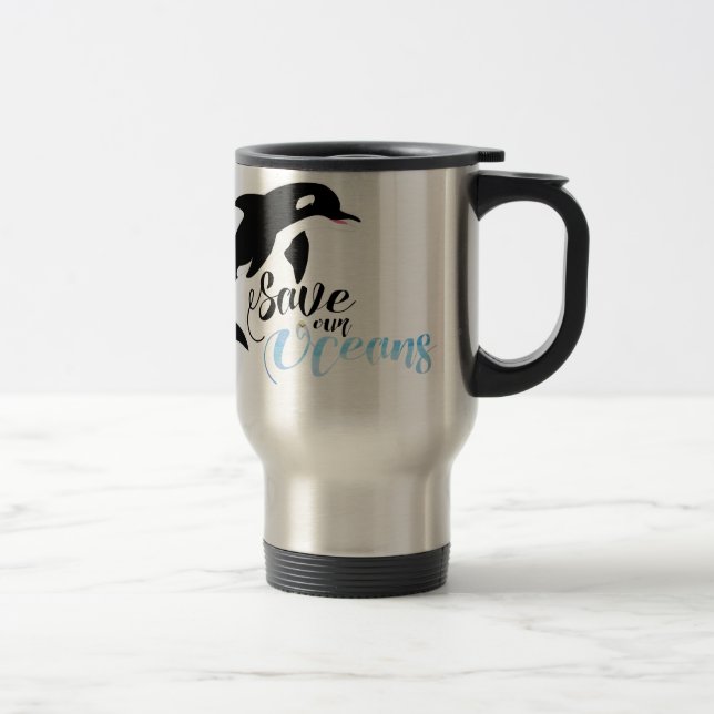 Taza De Viaje Salvemos nuestros océanos (Derecha)
