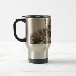 Taza De Viaje San Antonio leyendo por Albrecht Durer