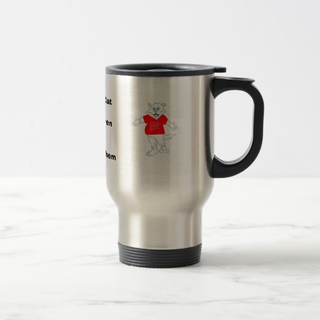 Taza De Viaje Sano el gato (Derecha)