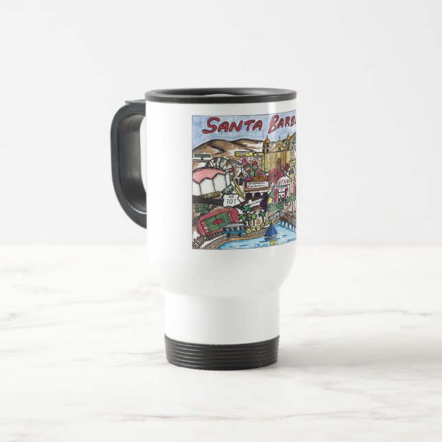 Taza De Viaje Santa Barbara Commuter Mug (Anverso izquierdo)