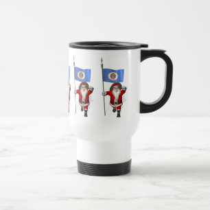 Taza De Viaje Santa Claus Con El Diseño De Minnesota