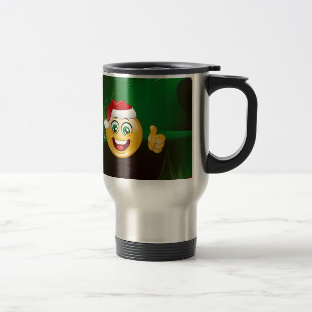 Taza De Viaje santa claus emojis (Derecha)