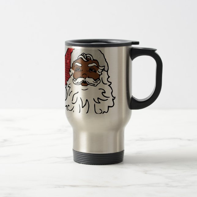 Taza De Viaje santa claus negro (Derecha)