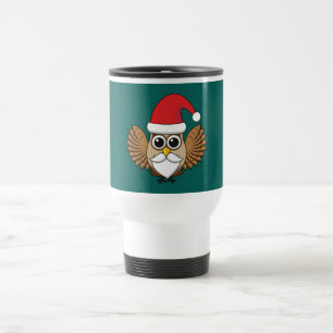 Taza De Viaje Santa Claus Owl