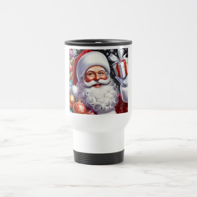 Taza De Viaje Santa con regalo y adornos (Centro)
