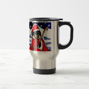 TAZA DE VIAJE SANTA DACHSHUND