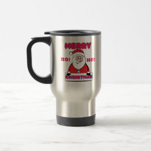TAZA DE VIAJE SANTA DICE: ¡FELIZ NAVIDAD, HO!
