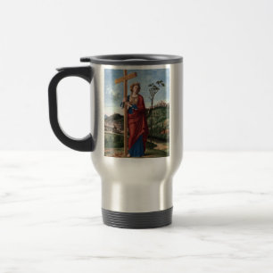 Taza De Viaje Santa Elena con la Vera Cruz Arte Sagrado