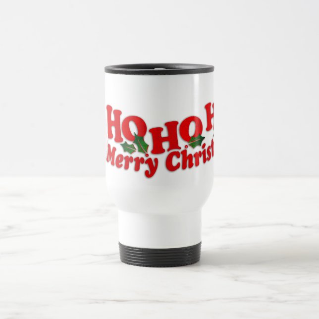 Taza De Viaje Santa "Ho Ho Ho Ho Ho Feliz Navidad" (Centro)