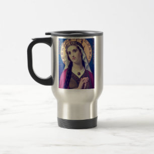 Taza De Viaje Santa Isabel de Hungría Estilo Romántico Premium